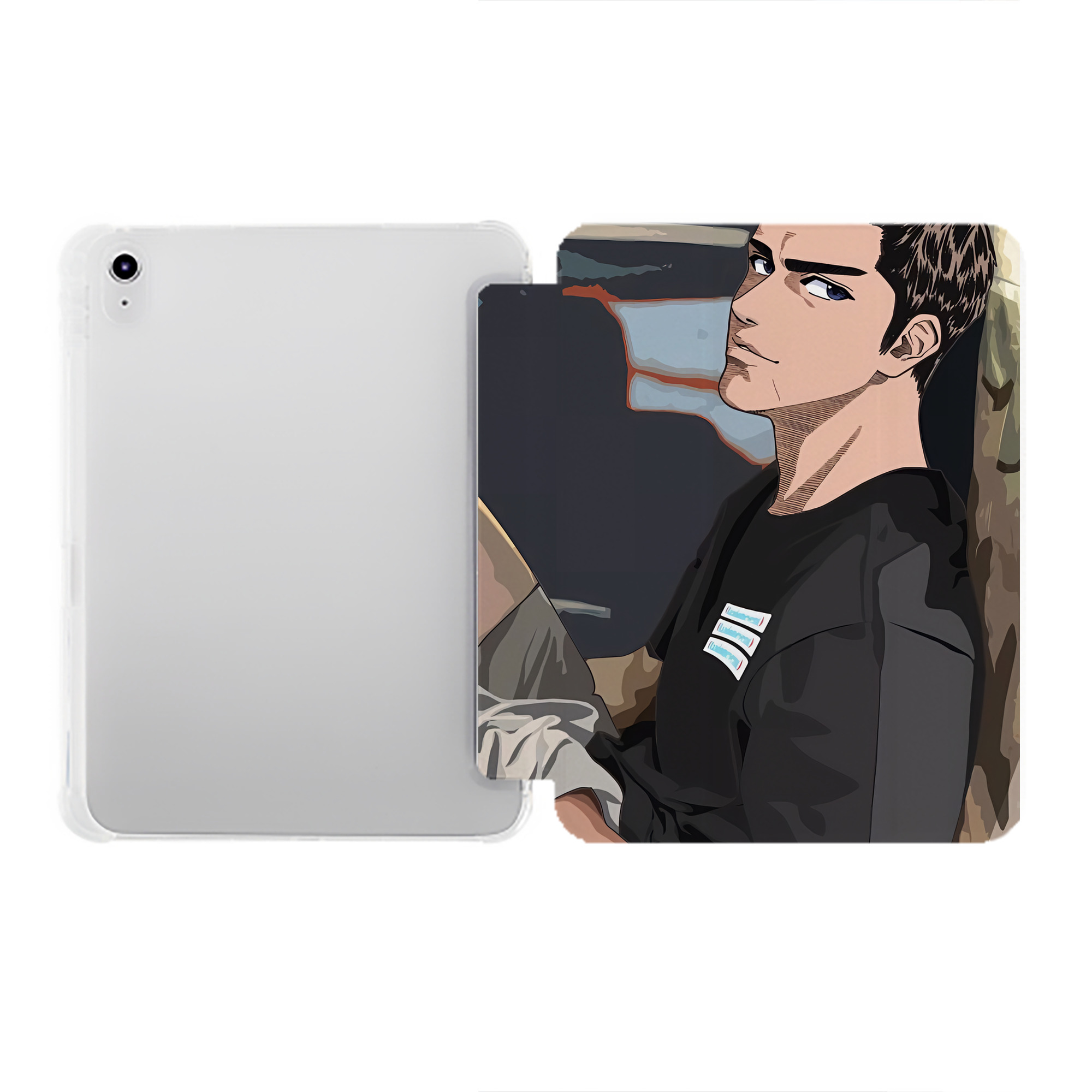 （画像用） SLAM DUNK／スラムダンク IPad ケース ペン収納付き 三つ折りスタンド PUレザー×シリコン 対応機種9.5/10.5/10.9インチ